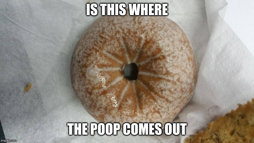 ass hole | IS THIS WHERE; THE POOP COMES OUT | image tagged in ass hole | made w/ Imgflip meme maker