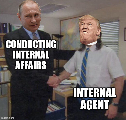 The elephant in the room | CONDUCTING INTERNAL AFFAIRS; INTERNAL AGENT | image tagged in the office congratulations | made w/ Imgflip meme maker