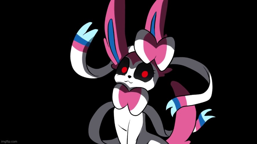 Creepy Sylveon | image tagged in creepy sylveon | made w/ Imgflip meme maker