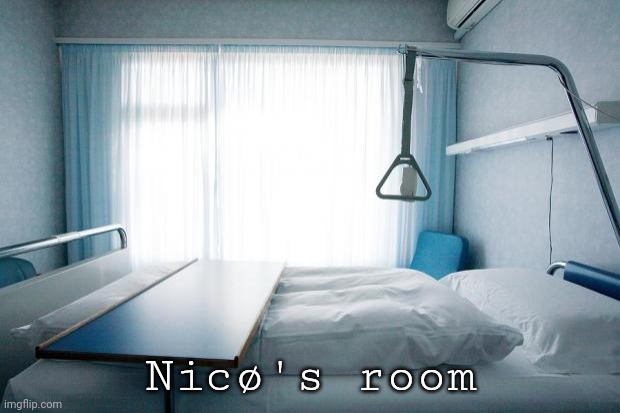 Hospital bed | Nicø's room | image tagged in hospital bed | made w/ Imgflip meme maker