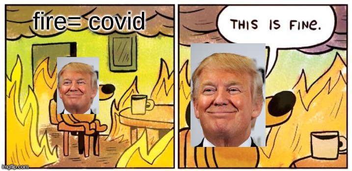 This Is Fine | fire= covid | image tagged in memes,this is fine | made w/ Imgflip meme maker