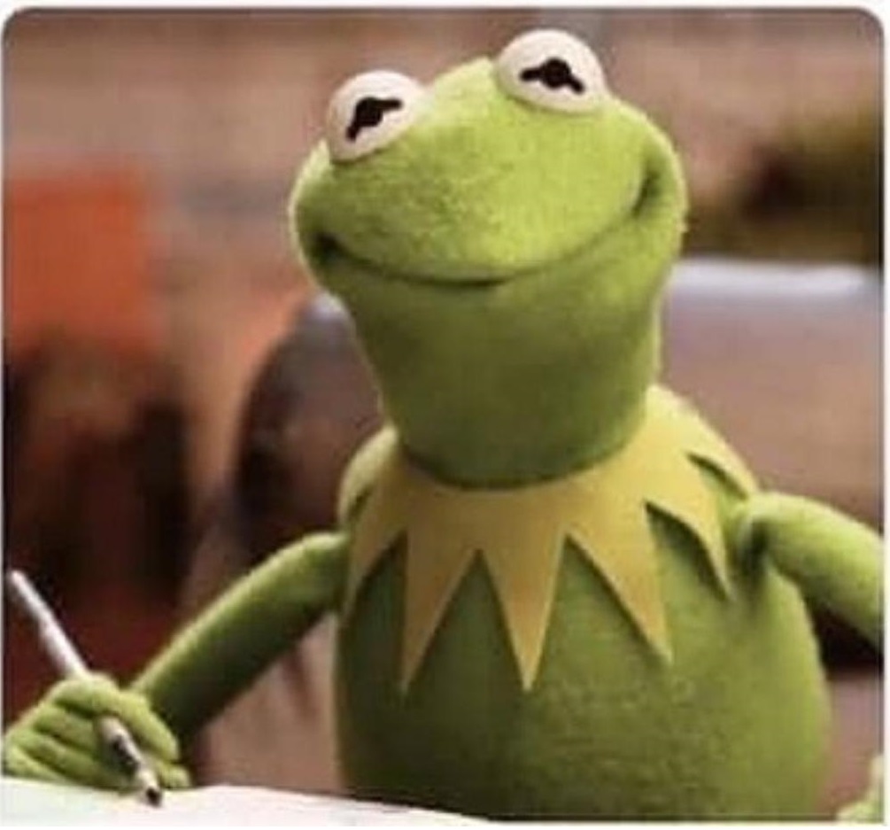 High Quality Kermit Pen Blank Meme Template