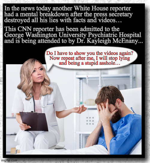 Dr. McEnany | image tagged in kayleigh mcenany,press corpse,white house reporter,breakdown | made w/ Imgflip meme maker