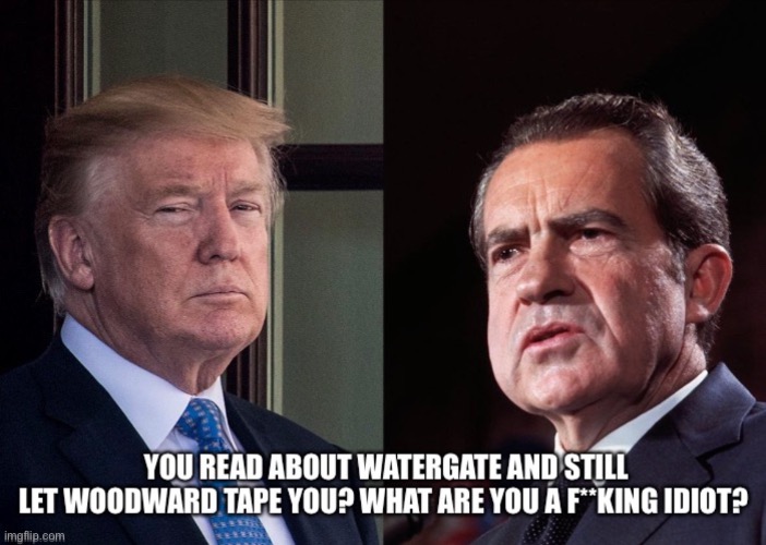 Nixon Visits Trump From The Grave | image tagged in donald trump,richard simmons,covid-19,watergate,donald trump is an idiot,con man | made w/ Imgflip meme maker