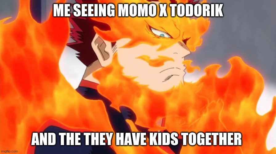 why tho | ME SEEING MOMO X TODORIK; AND THE THEY HAVE KIDS TOGETHER | image tagged in endeavor | made w/ Imgflip meme maker