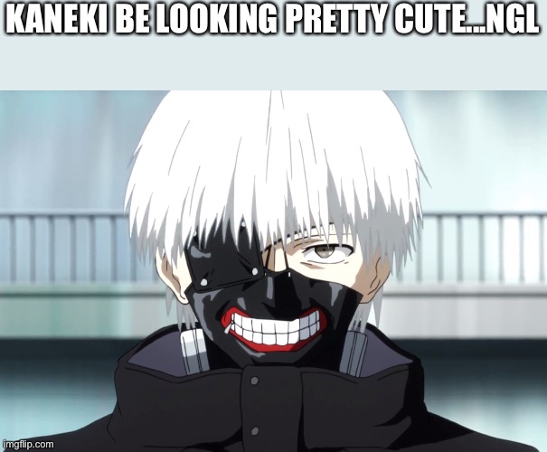 KANEKI BE LOOKING PRETTY CUTE...NGL | made w/ Imgflip meme maker