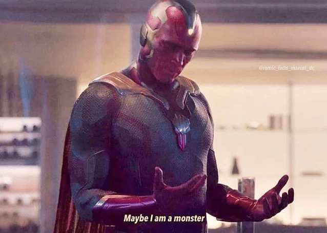 vision is a monster Blank Meme Template