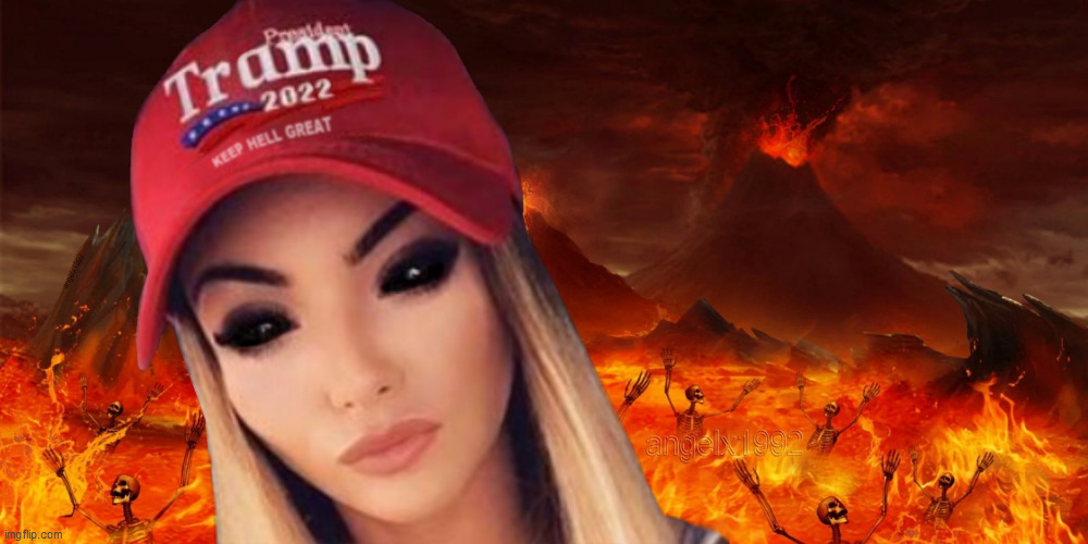 hell | image tagged in hell,demons,trump supporters,evil,satanists,tramp | made w/ Imgflip meme maker