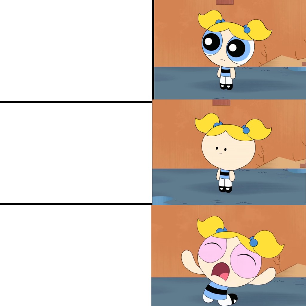 Bubbles Understanding Blank Meme Template