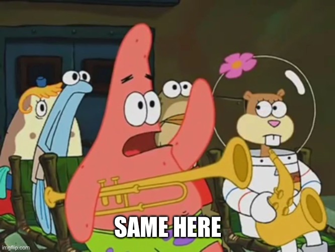 Is mayonnaise an instrument? | SAME HERE | image tagged in is mayonnaise an instrument | made w/ Imgflip meme maker