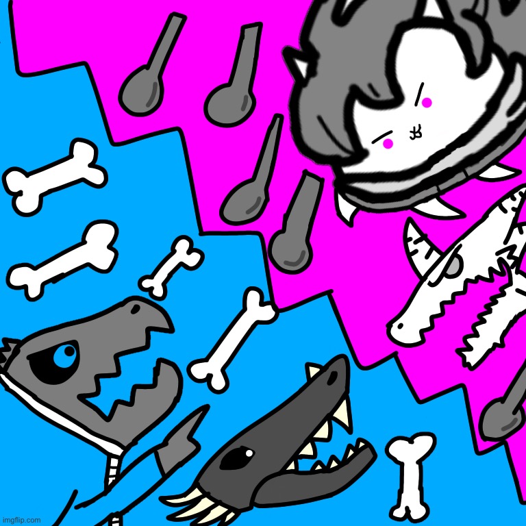 Battle against the sans lizard titan | made w/ Imgflip meme maker