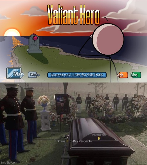 F to pay respects | image tagged in henry stickmin,press f to pay respects,sad,why am i doing this | made w/ Imgflip meme maker