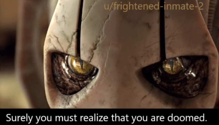 High Quality Surely you must realize that you are doomed Blank Meme Template