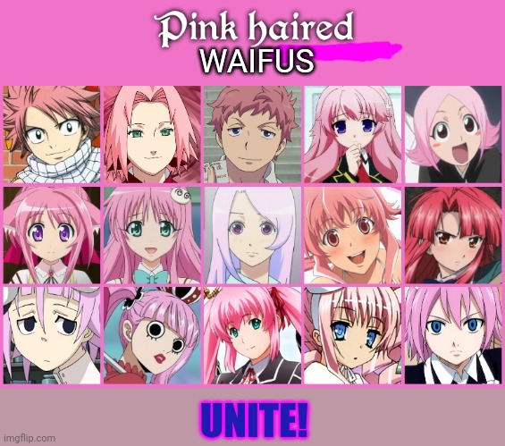 WAIFUS UNITE! | made w/ Imgflip meme maker