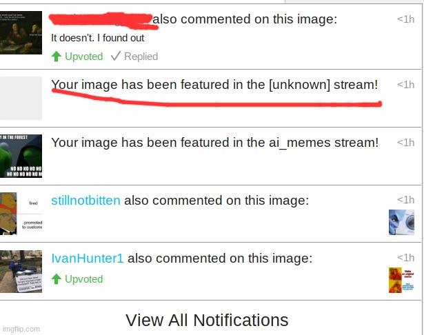 Never seen that before! | image tagged in memes,notifications,imgflip,featured,unknown,that's new | made w/ Imgflip meme maker