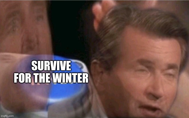 Invest | SURVIVE FOR THE WINTER | image tagged in invest | made w/ Imgflip meme maker
