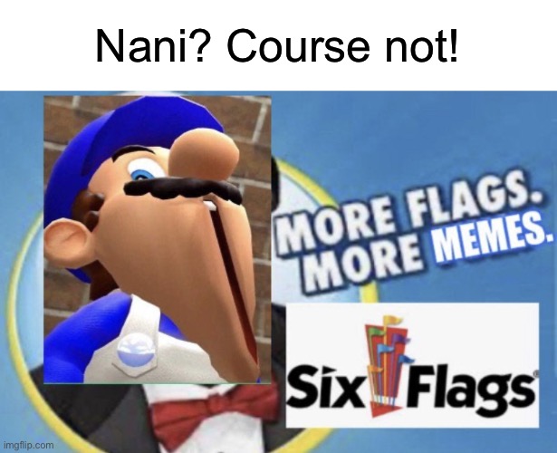 More Flags. More Memes. (SMG4 Edition) | Nani? Course not! | image tagged in more flags more memes smg4 edition | made w/ Imgflip meme maker