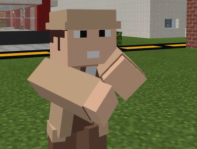 Angry Man Pointing At Hand Minecraft Blank Meme Template