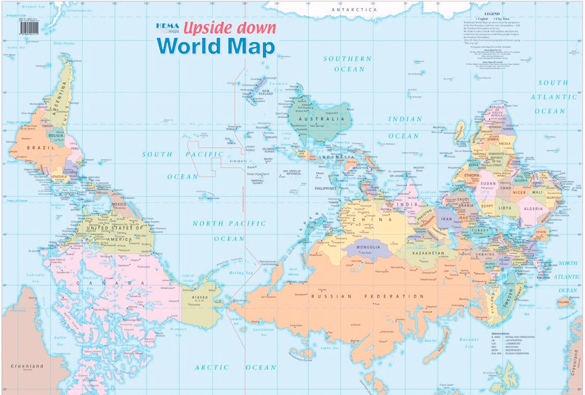 High Quality World Map Upside Down Blank Meme Template