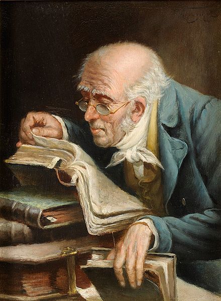 High Quality old guy reading a book Blank Meme Template