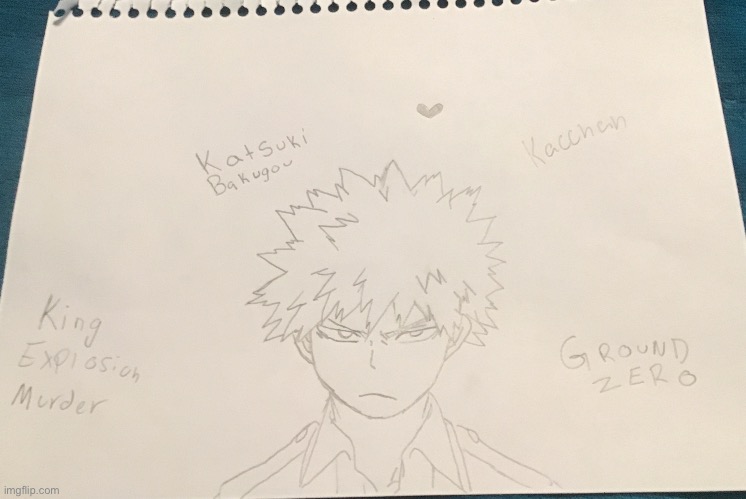 Katsuki Bakugo!! Also shoutout to xxx-Ground_Zero-xxx for inspiring this drawing and my username on my alt! YAY! UwU | made w/ Imgflip meme maker