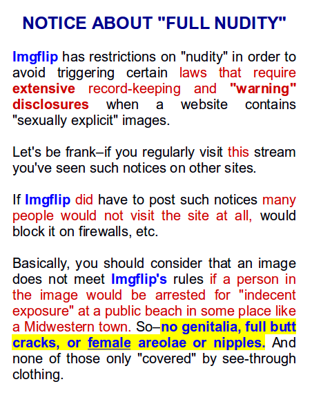 Notice About Full Nudity (unofficial) Blank Meme Template
