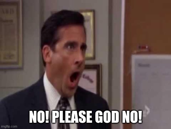 No! Please God no! | NO! PLEASE GOD NO! | image tagged in no please god no | made w/ Imgflip meme maker