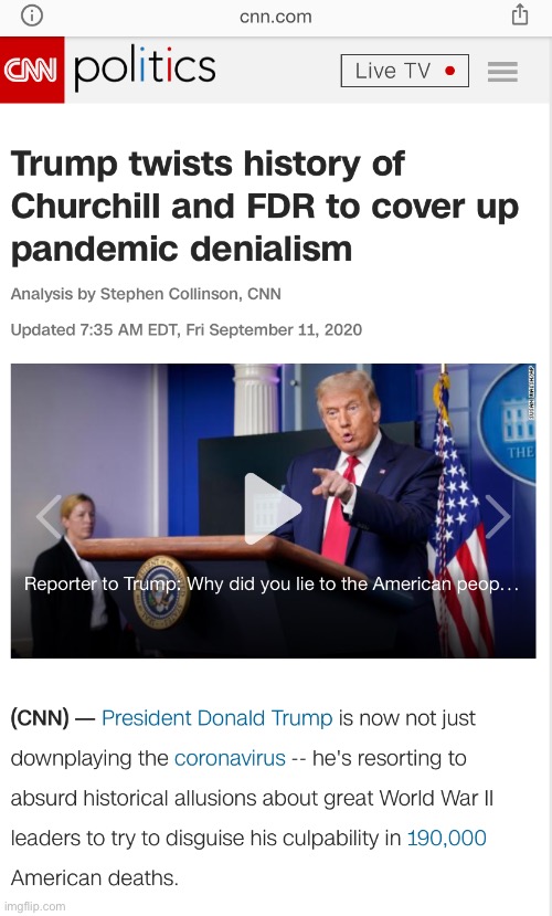 Yep, Trump really went there today. Cringe. | image tagged in trump churchill comparison,donald trump is an idiot,trump is an asshole,winston churchill,trump is a moron,cringe worthy | made w/ Imgflip meme maker