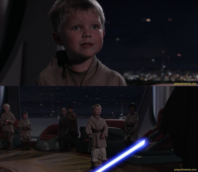 High Quality Master Skywalker Youngling Blank Meme Template