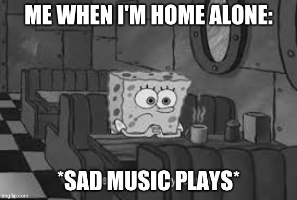 The day I lost my identity | ME WHEN I'M HOME ALONE:; *SAD MUSIC PLAYS* | image tagged in the day i lost my identity | made w/ Imgflip meme maker