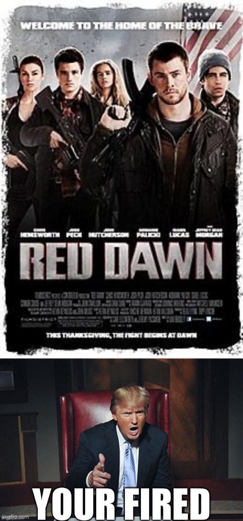 Red dawn was discarded by Hollywood | image tagged in scumbag hollywood,what a terrible day to have eyes | made w/ Imgflip meme maker
