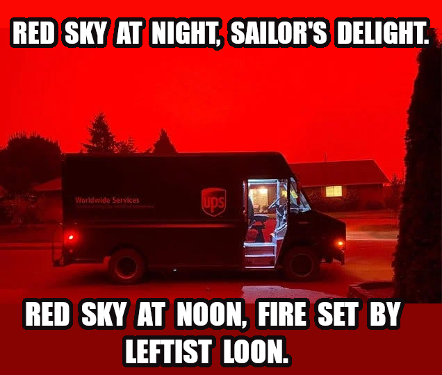Red skies in Blue states Blank Meme Template