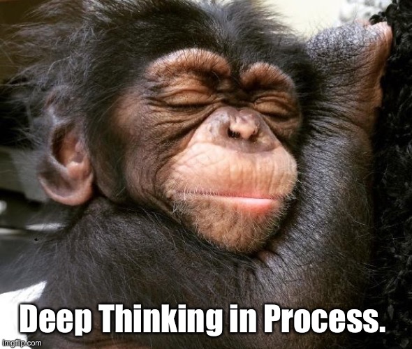 Deep Thinking in Process. | made w/ Imgflip meme maker