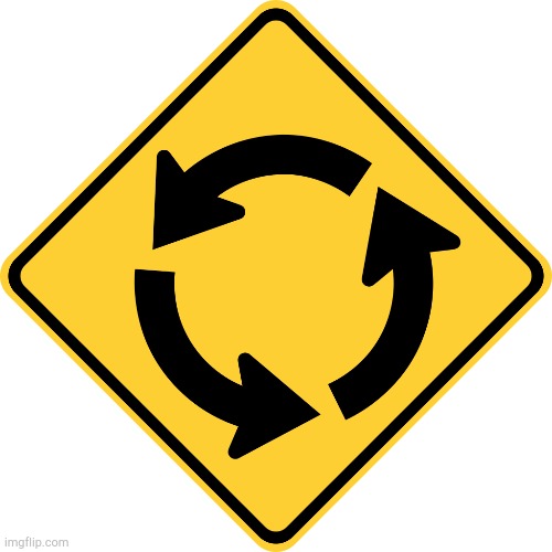 North America Roundabout Sign | image tagged in north america roundabout sign | made w/ Imgflip meme maker