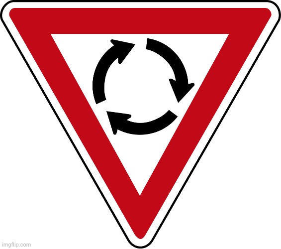 Australia Roundabout Sign | image tagged in australia roundabout sign | made w/ Imgflip meme maker
