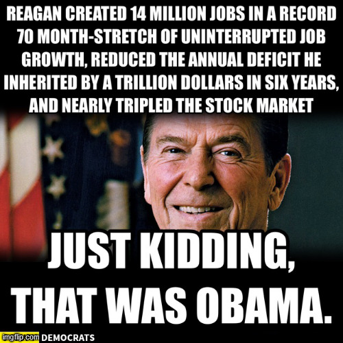 Facts - The enemy of Trumpers | image tagged in donald trump,ronald reagan,barack obama,trump supporters,republicans | made w/ Imgflip meme maker