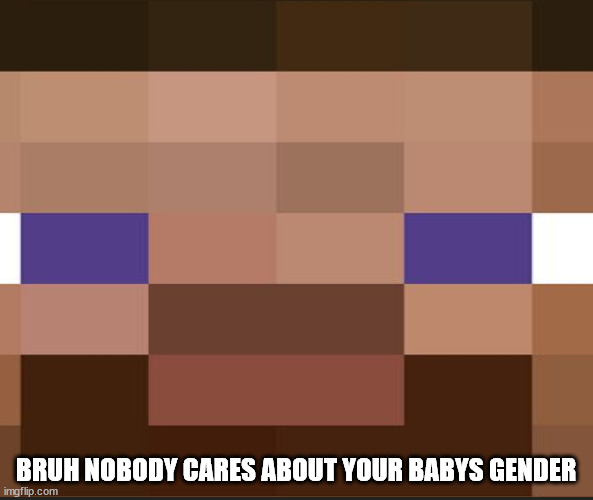 Americans.. | BRUH NOBODY CARES ABOUT YOUR BABYS GENDER | image tagged in memes,and everybody loses their minds | made w/ Imgflip meme maker