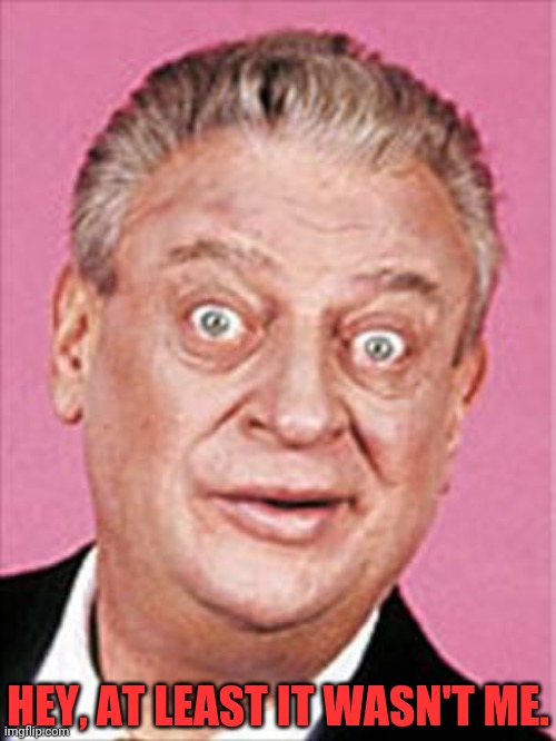 rodney dangerfield | HEY, AT LEAST IT WASN'T ME. | image tagged in rodney dangerfield | made w/ Imgflip meme maker