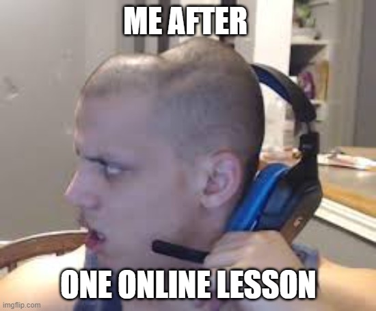 Online classes be like... | ME AFTER; ONE ONLINE LESSON | image tagged in memes | made w/ Imgflip meme maker