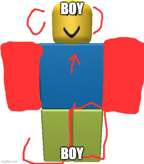 ROBLOX Noob | BOY; BOY | image tagged in roblox noob | made w/ Imgflip meme maker