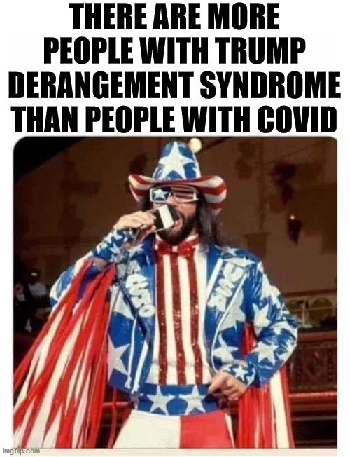 There is a pandemic but not the one most people think. | THERE ARE MORE PEOPLE WITH TRUMP DERANGEMENT SYNDROME THAN PEOPLE WITH COVID | image tagged in savage america,trump derangement syndrome,covid | made w/ Imgflip meme maker