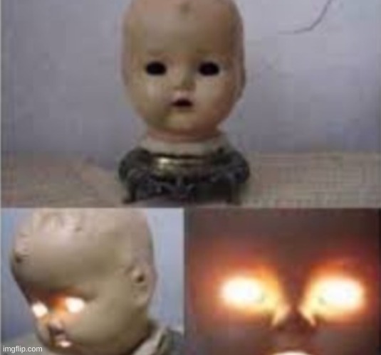 Glowing Eyes Baby | image tagged in glowing eyes baby | made w/ Imgflip meme maker