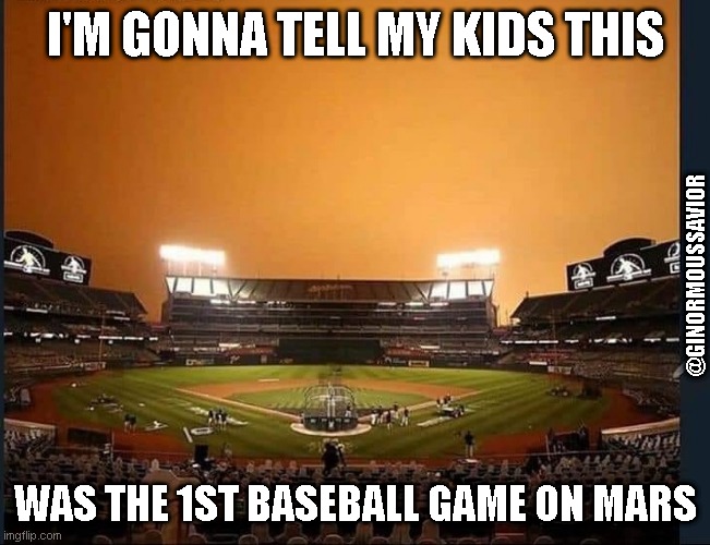 I'm gonna tell my kids this was the first baseball game on mars! | I'M GONNA TELL MY KIDS THIS; @GINORMOUSSAVIOR; WAS THE 1ST BASEBALL GAME ON MARS | image tagged in baseball,i'm gonna tell,mars,very funny,haha | made w/ Imgflip meme maker