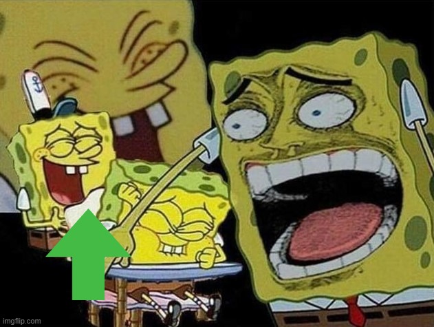 Spongebob laughing Hysterically | image tagged in spongebob laughing hysterically | made w/ Imgflip meme maker