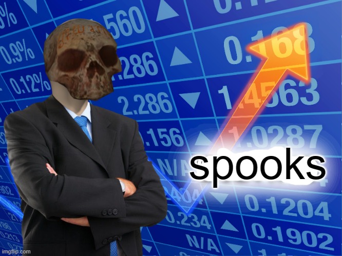 stonks | spooks | image tagged in stonks | made w/ Imgflip meme maker