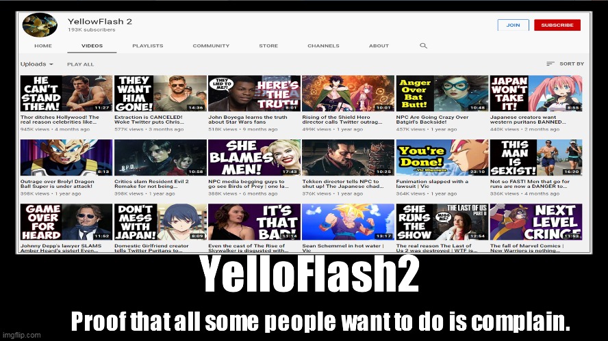 YellowFlash2 needs a life | image tagged in nerd,fanboy,youtuber,sjw triggered,youtube,demotivational | made w/ Imgflip meme maker