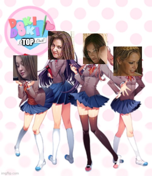 Doki Doki top club | TOP | image tagged in doki doki literature club,top | made w/ Imgflip meme maker