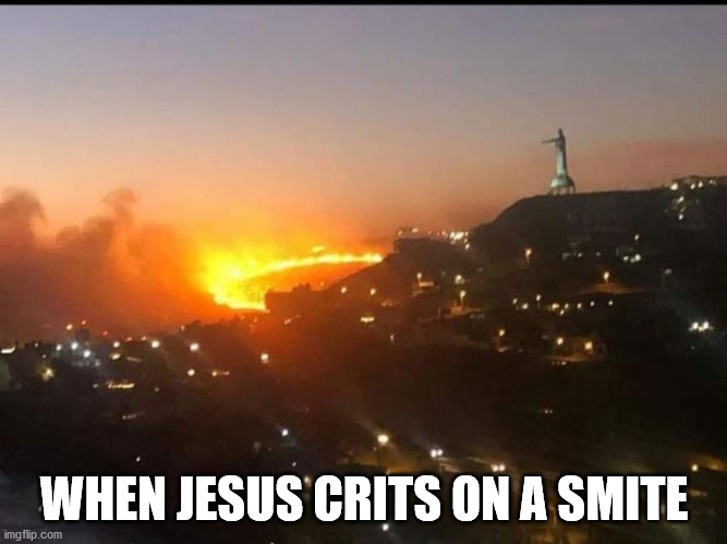 Boom nat 20 | WHEN JESUS CRITS ON A SMITE | image tagged in jesus,dungeons and dragons | made w/ Imgflip meme maker