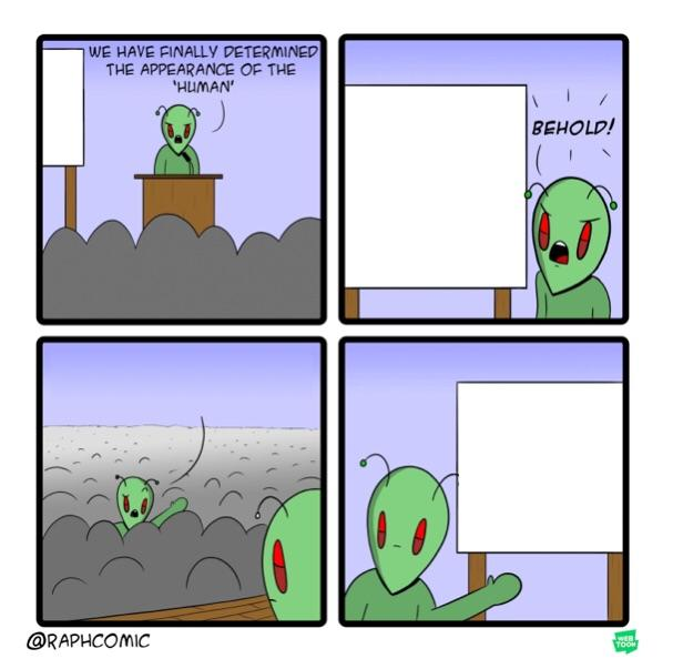 Alien Questions Blank Meme Template