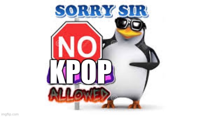 NO Anime Allowed | KPOP | image tagged in no anime allowed | made w/ Imgflip meme maker